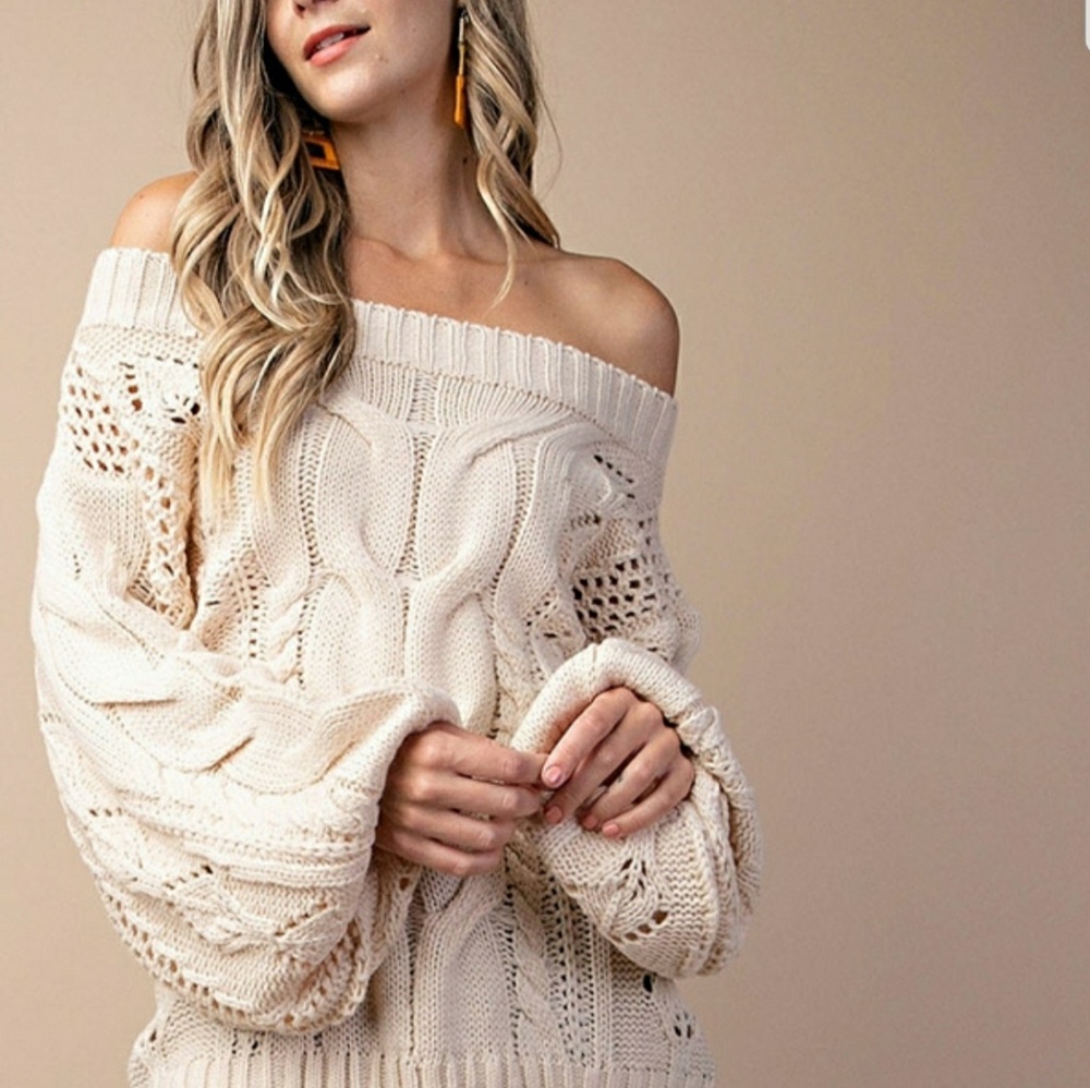Oversized Vanilla Sweater